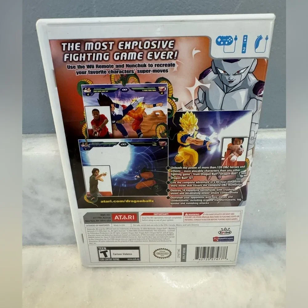 Dragon Ball Z: Budokai Tenkaichi 2 (Nintendo Wii, 2006) No Manual